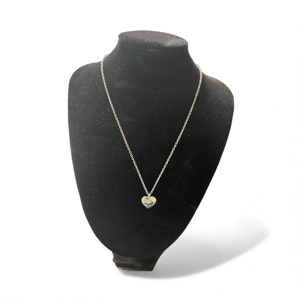 Silver Heart Pendant Necklace